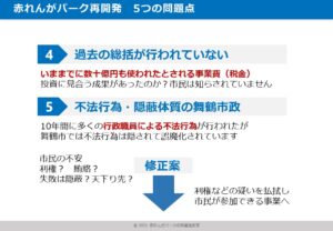 赤れんがパーク再開発　５つの問題点と改善案